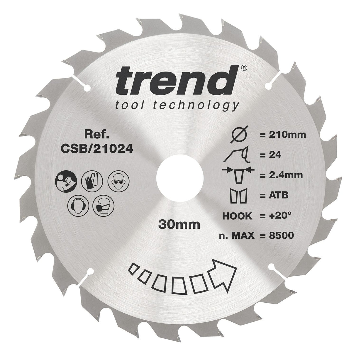 Wood Circular Saw Blade 210mm x 30mm x 36T