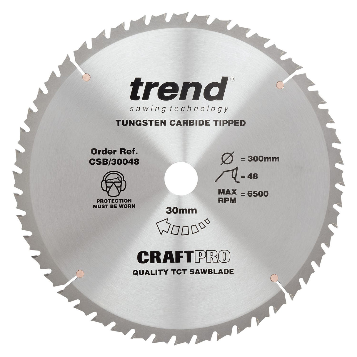 Wood Circular Saw Blade 300mm x 30mm x 48T