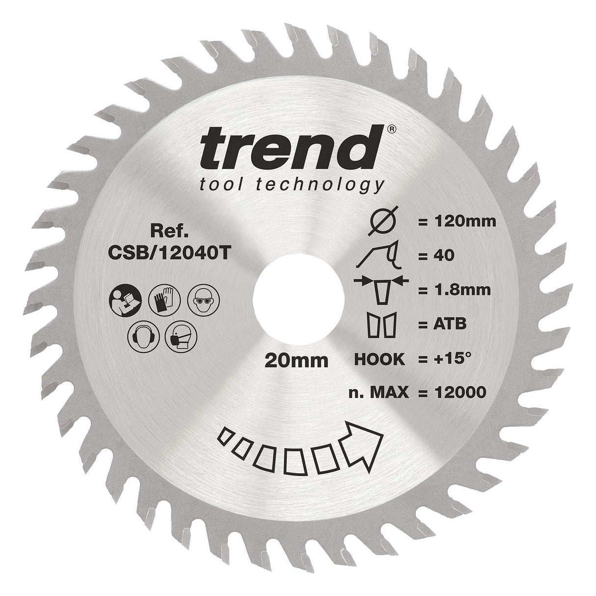 Wood Cordless Circular Saw Blade 120mm x 20mm x 40T