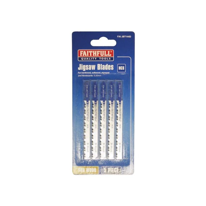 Wood Jigsaw Blades Pack of 5 T144D FAIJBT144D