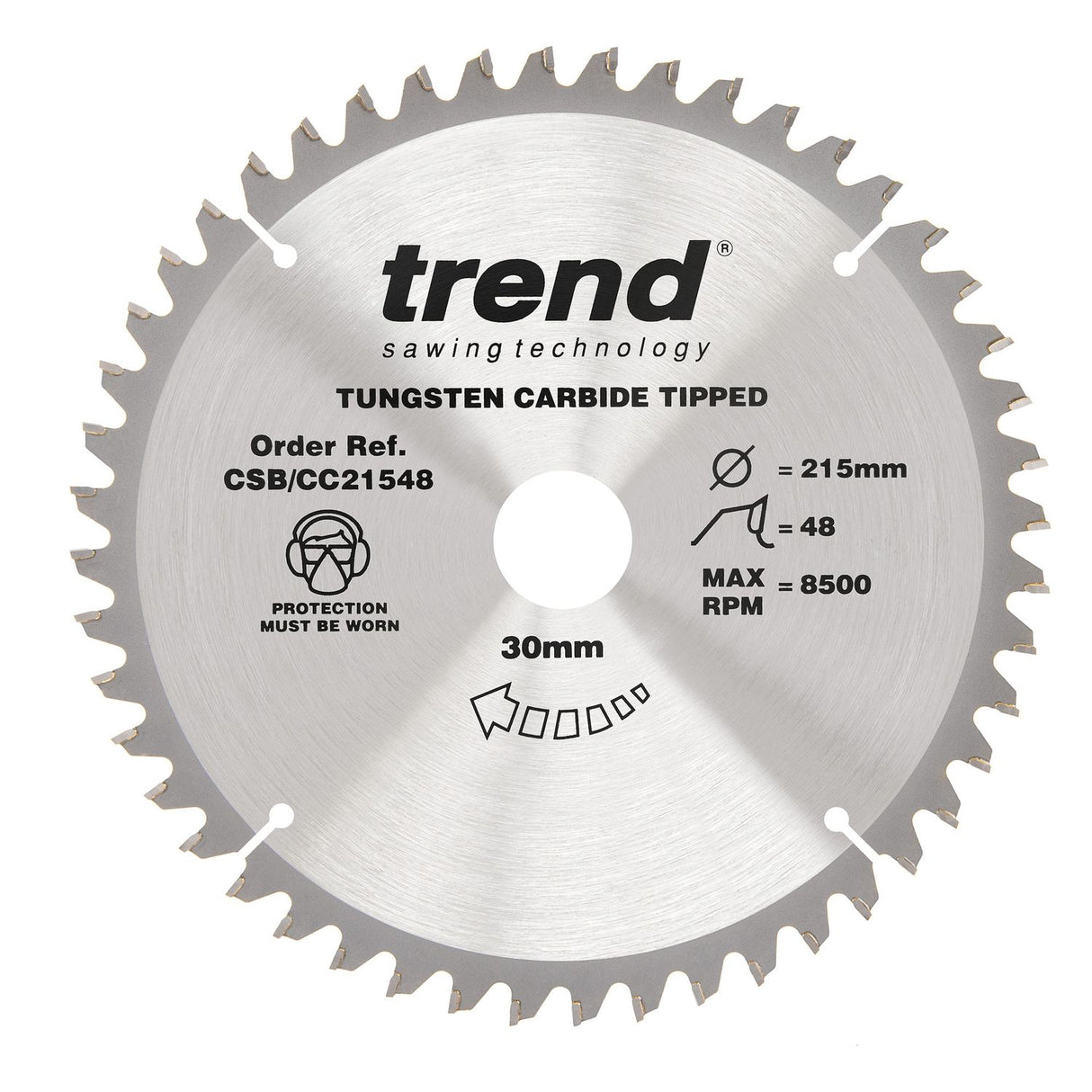Wood Mitre Saw Blade 215mm x 30mm x 48T