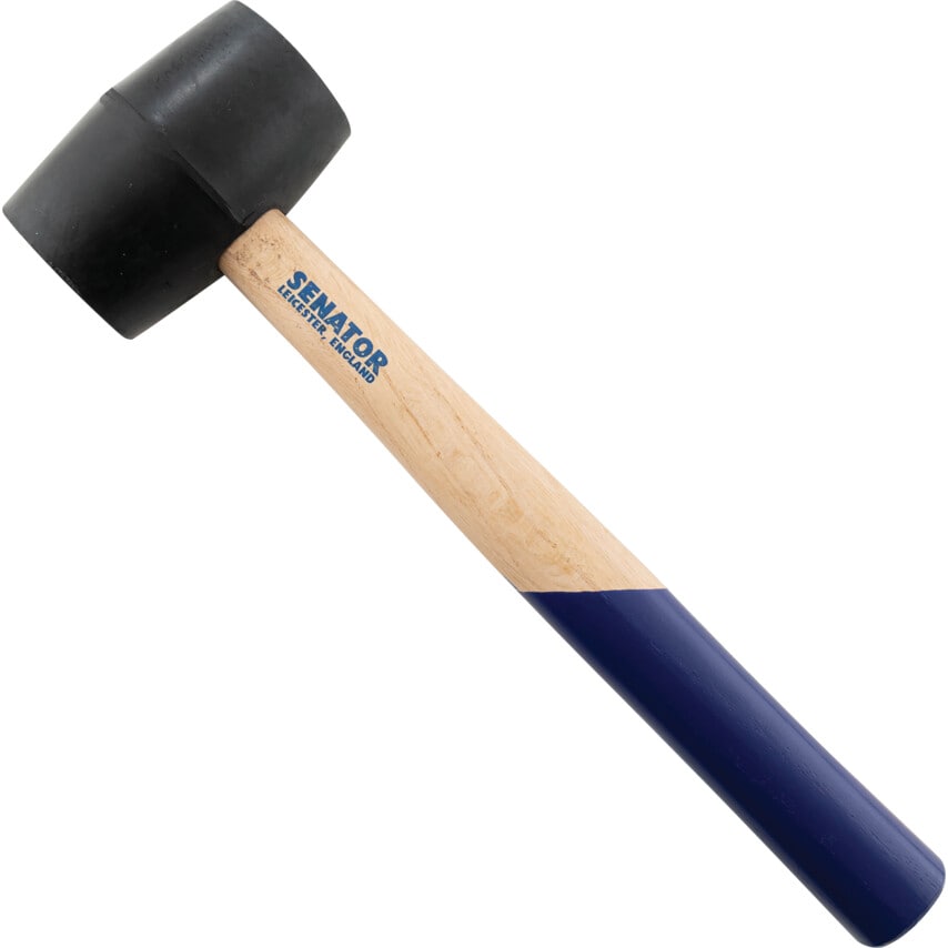 Wood Shaft 16oz Rubber Mallet