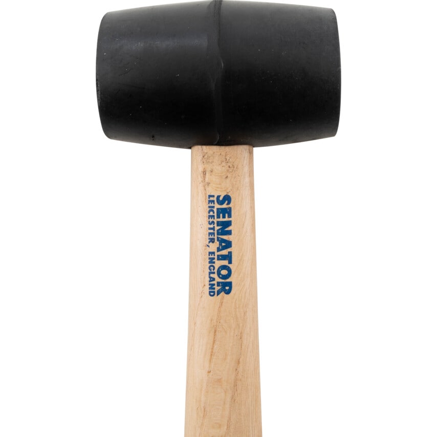 Wood Shaft 16oz Rubber Mallet