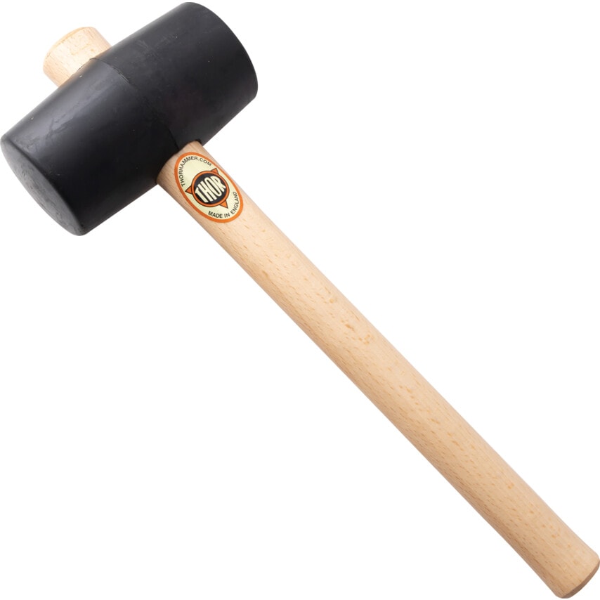 Wood Shaft 18.51oz Rubber Mallet