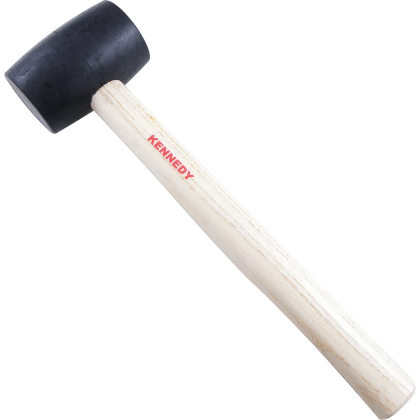Wood Shaft 8oz Rubber Mallet