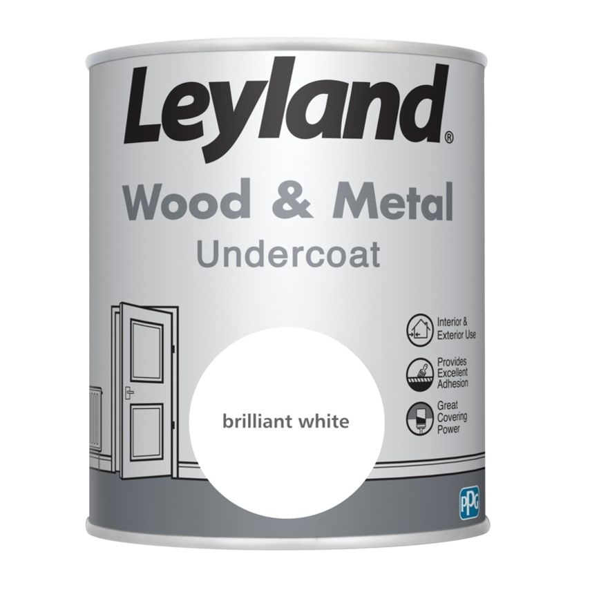 Wood & Metal Undercoat 750ml Brilliant White
