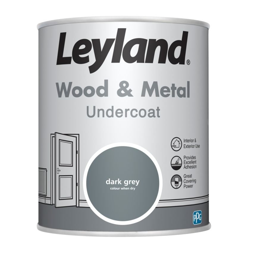 Wood & Metal Undercoat 750ml Dark Grey