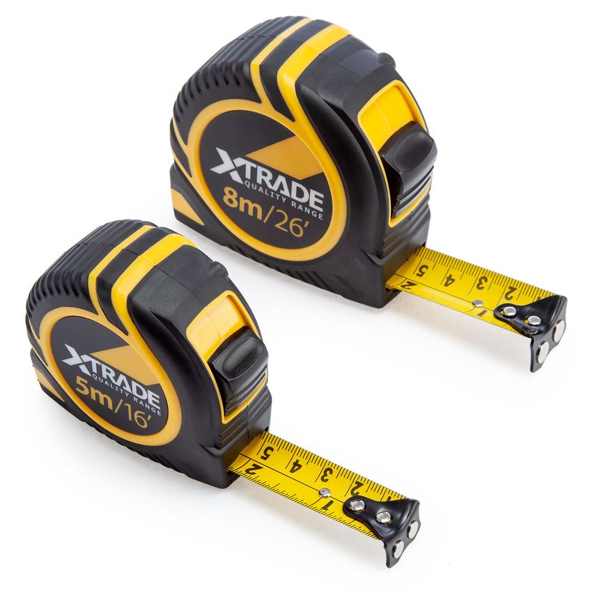 X0900028 Metric/Imperial Tape Measure Twinpack 5m + 8m