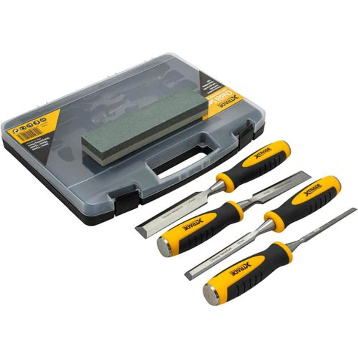 X0900044 Chisel Set with Sharpening Stone (4 Piece)