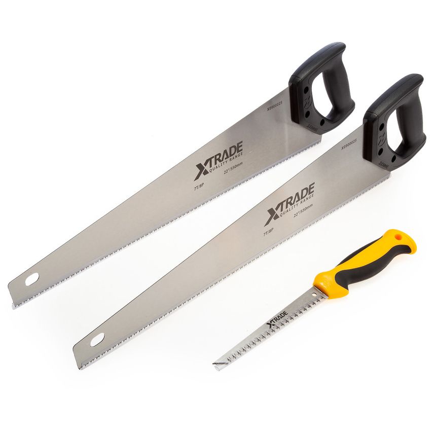 X0900091 Hand Saw Pack 2 x 550mm (22") + Jab Saw 150mm (6")