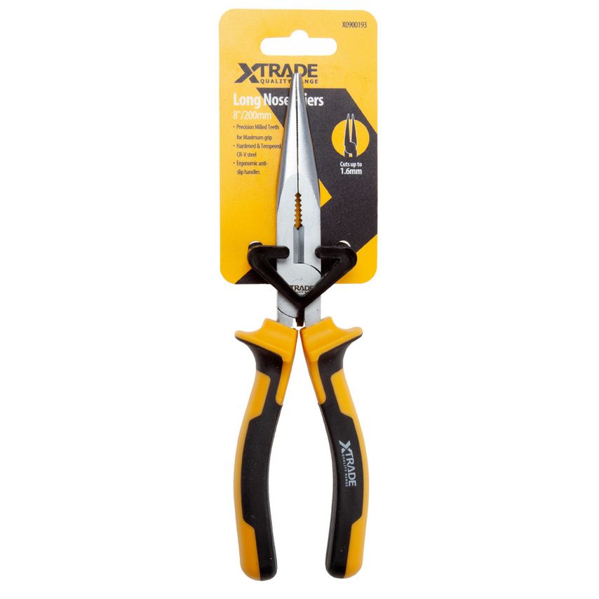 X0900193 Long Nose Pliers 8"/200mm