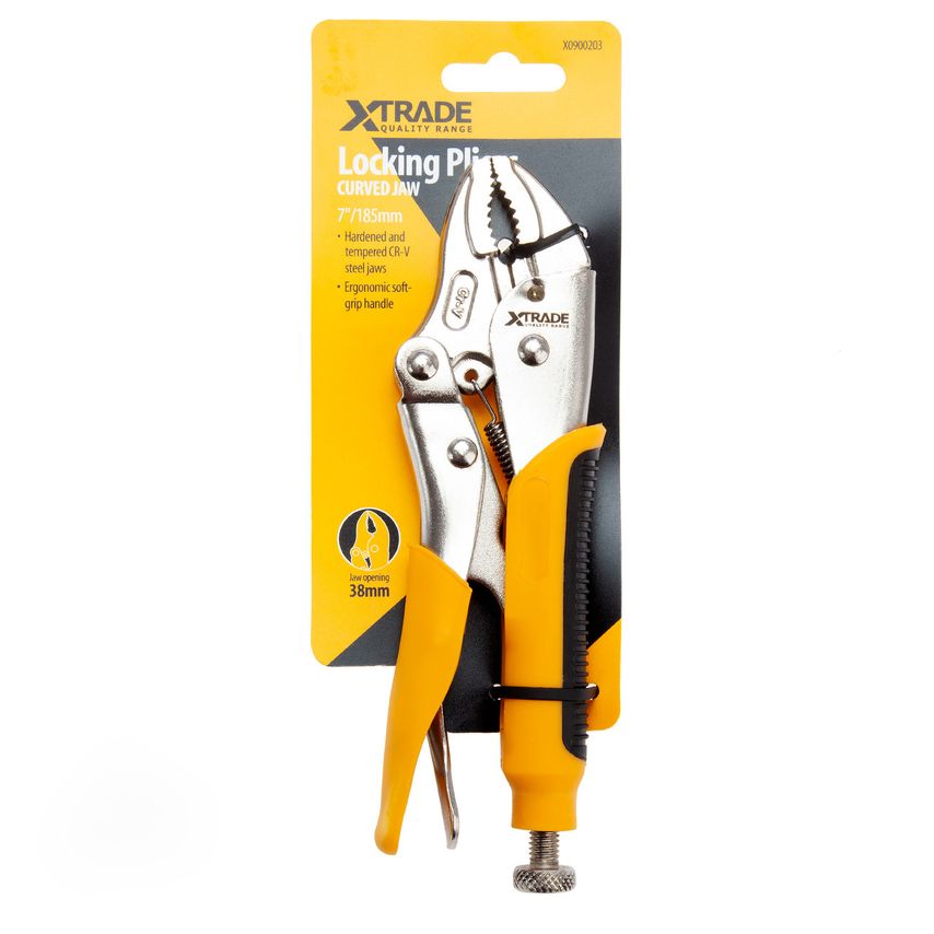 X0900203 Curved Jaw Locking Pliers 7"/185mm