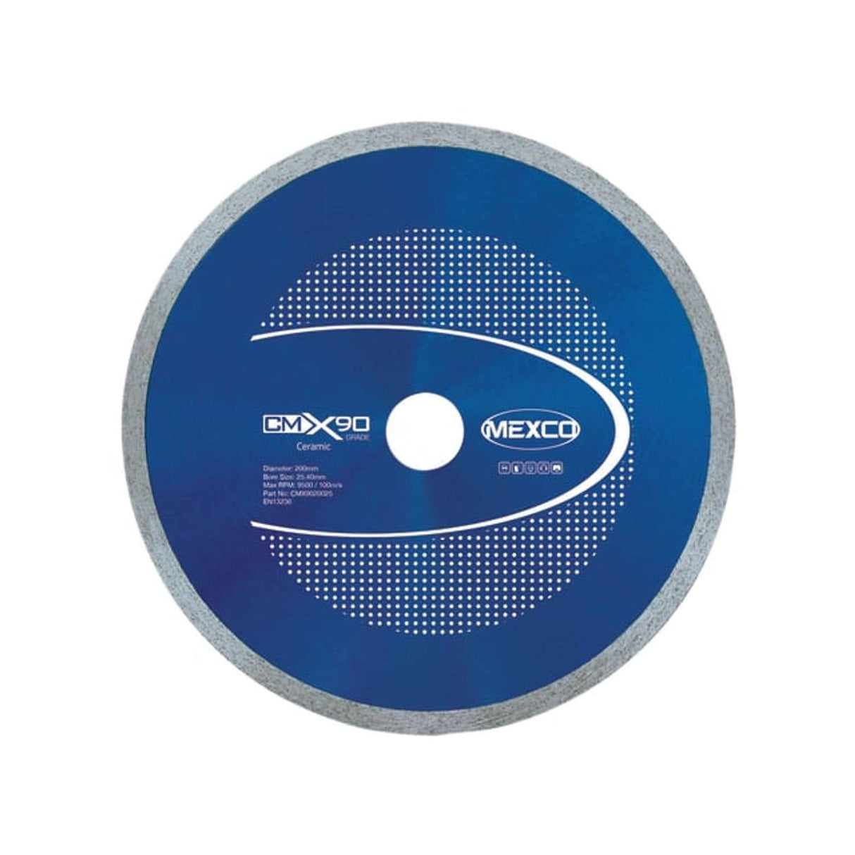 X90 Grade Ceramic Materials Diamond Blade 200 x 25.4mm