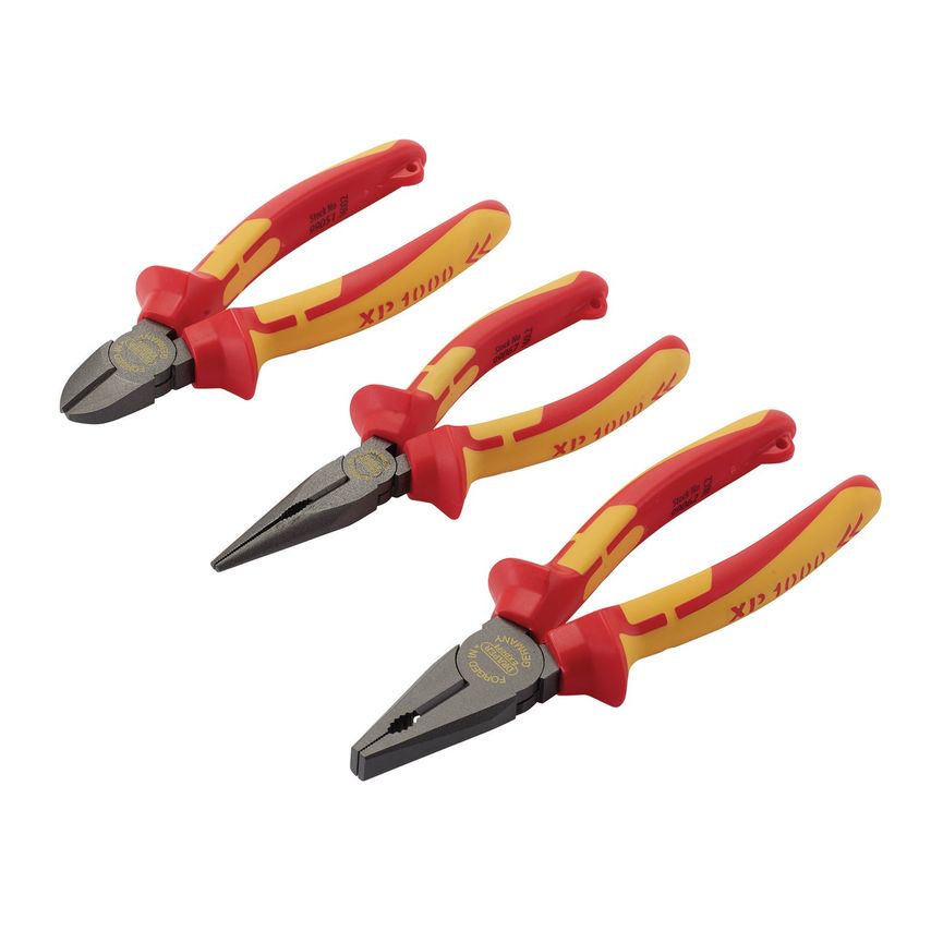 XP1000 VDE Pliers Set Tethered (3 Piece)