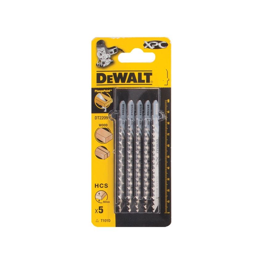 XPC HCS Wood Jigsaw Blades Pack of 5 T101D DEWDT2209QZ