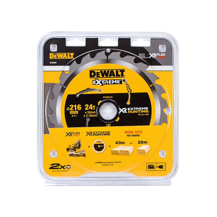XR FlexVolt Circular Saw Blade 216 x 30mm x 24T DEWDT99568QZ