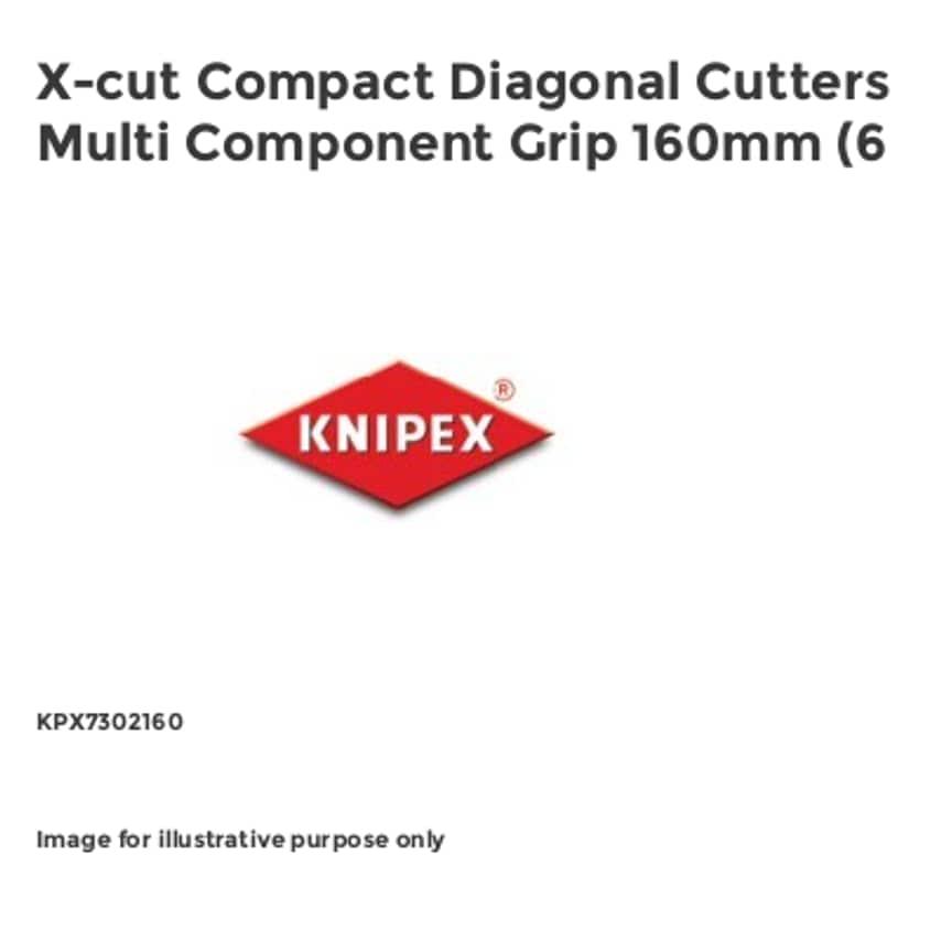 X-cut Compact Diagonal Cutters Multi Component Grip 160mm (6 KPX7302160