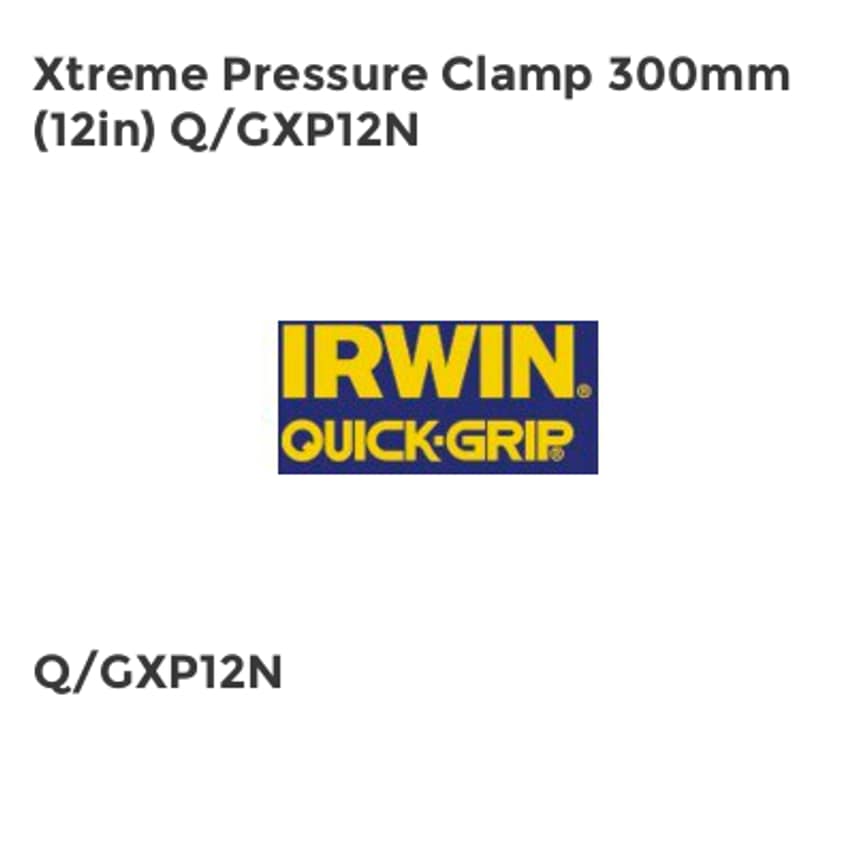 Xtreme Pressure Clamp 300mm (12in) Q/GXP12N