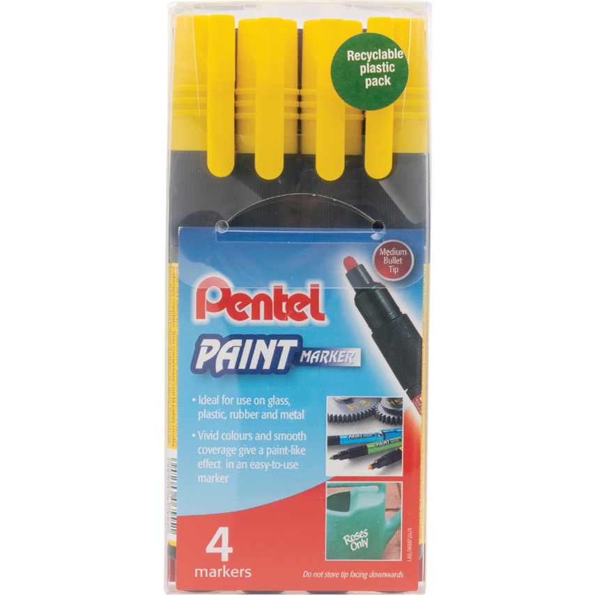 Yellow Paint Marker, Pack of 4
