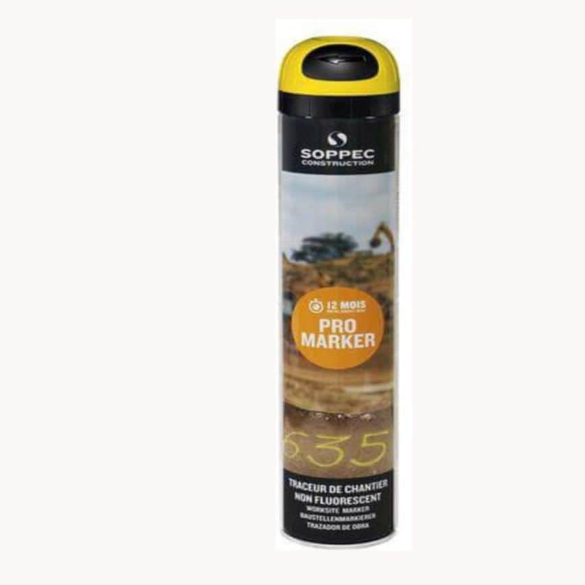 Yellow Professional Temporary Line Marking Spray 750ml