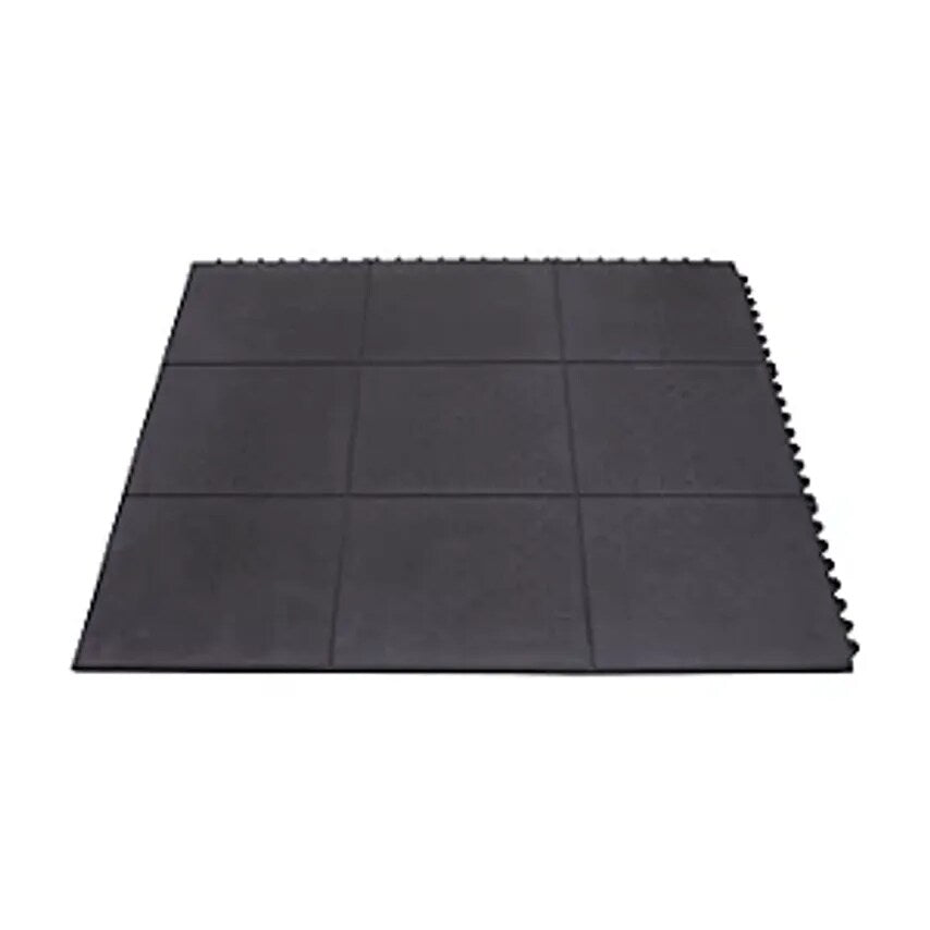 Yoga Solid Spark Welders' Workplace Matting, HxWxD 17 X 900 X 900mm, Black, Closed Surface
