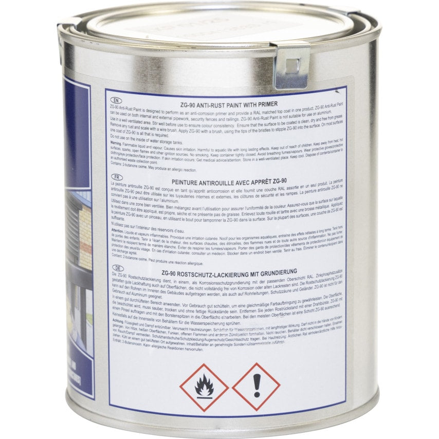 ZG90 Brushing High Zinc Content Paint Black 900ML