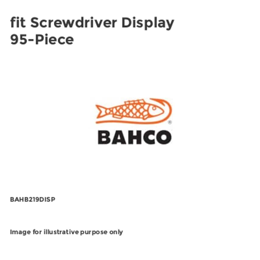 fit Screwdriver Display 95-Piece BAHB219DISP