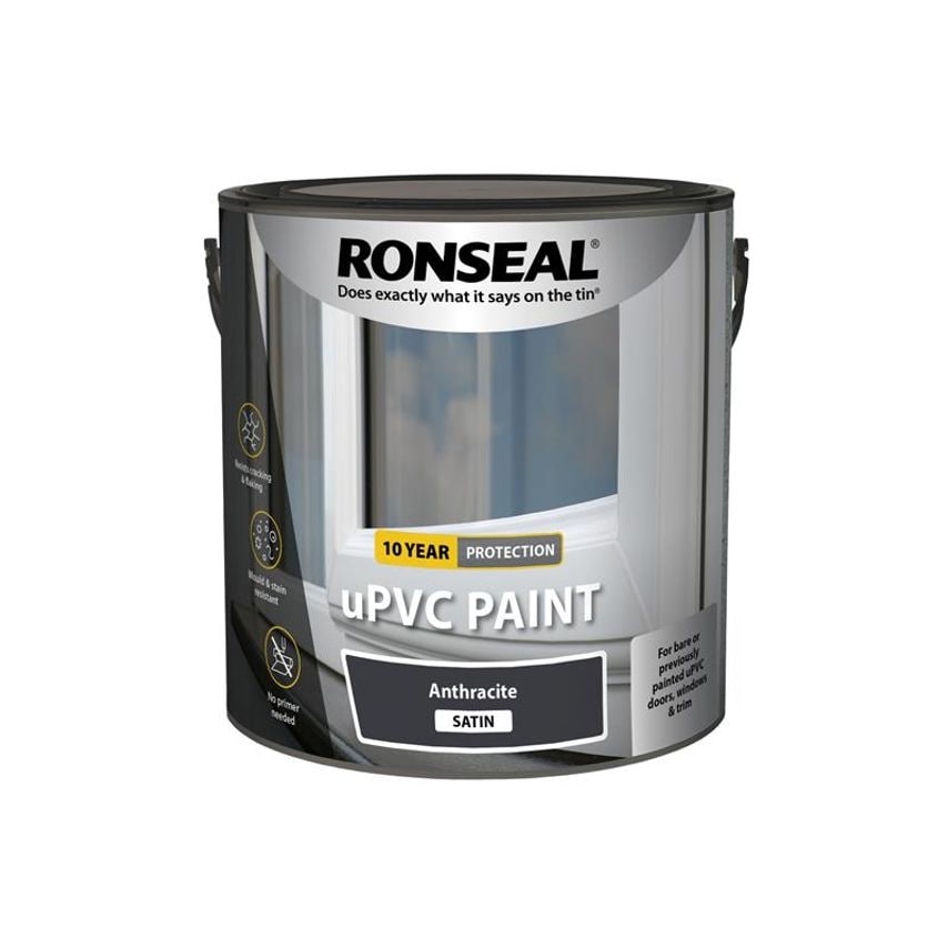 uPVC Paint Anthracite Satin 2.5 litre RSLUPVCAS25L